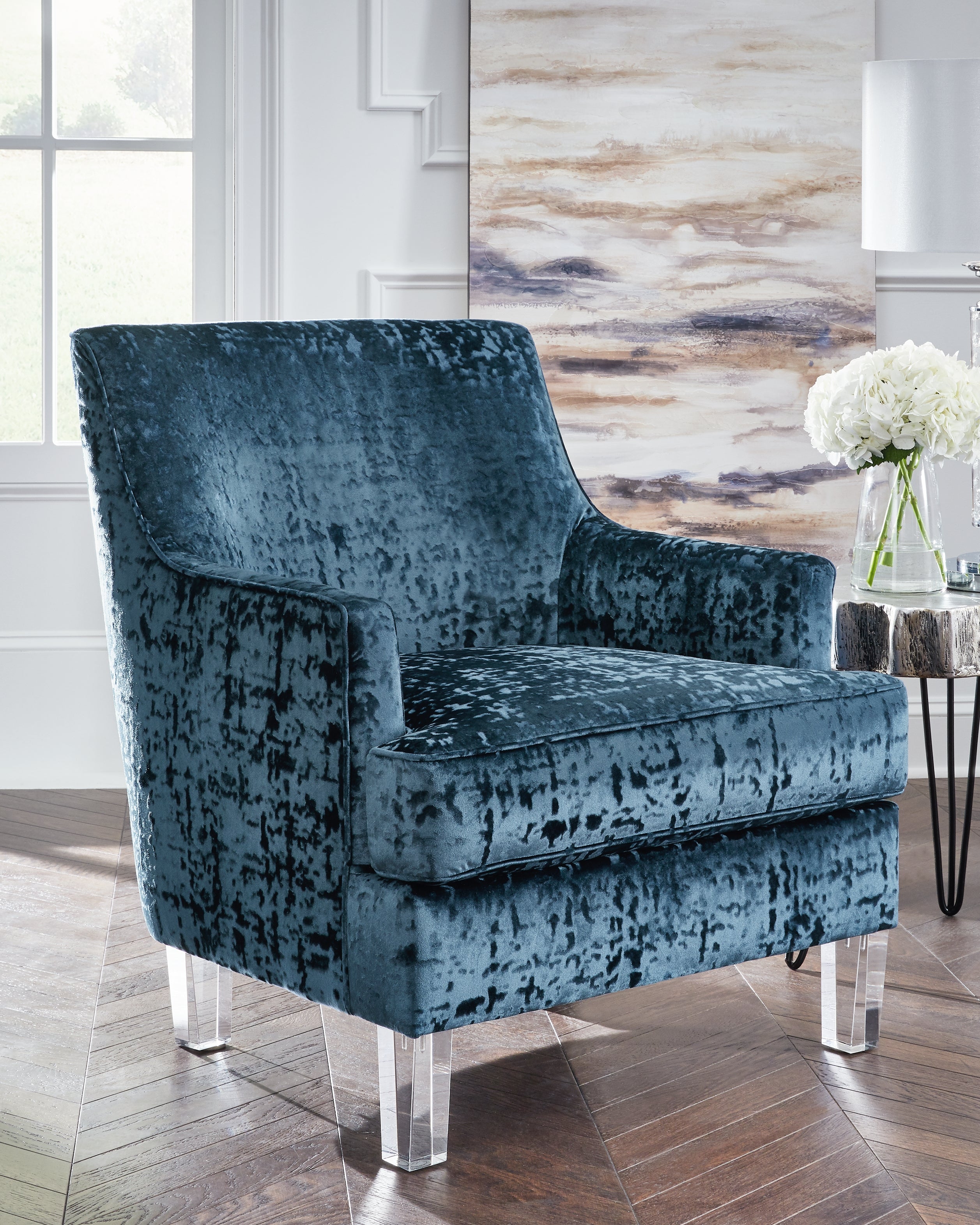 Elite Furniture Outlet - Ashley Furniture - Gloriann Accent Chair - Accent Chair / Lagoon - A3000103