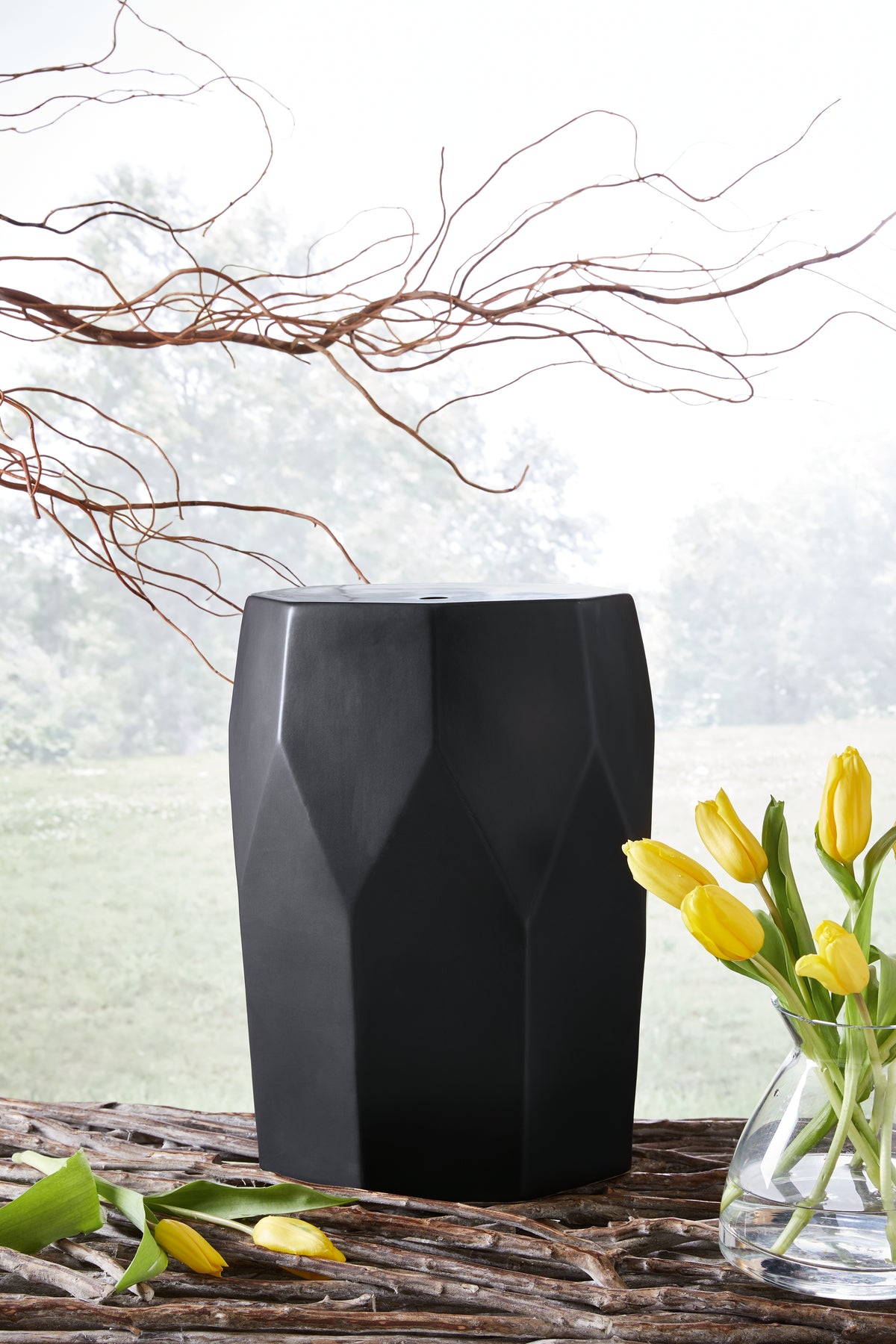 Elite Furniture Outlet - Ashley Furniture - Rhysworth Stool - Stool / Black - A3000632