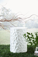 Elite Furniture Outlet - Ashley Furniture - Jungrove Stool - Stool / White - A3000633