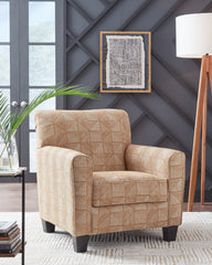 Elite Furniture Outlet - Ashley Furniture - Hayesdale Accent Chair - Accent Chair / Black/Cream - A3000658