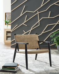 Elite Furniture Outlet - Ashley Furniture - Halfmore Accent Chair - Accent Chair / Black/Natural - A3000672