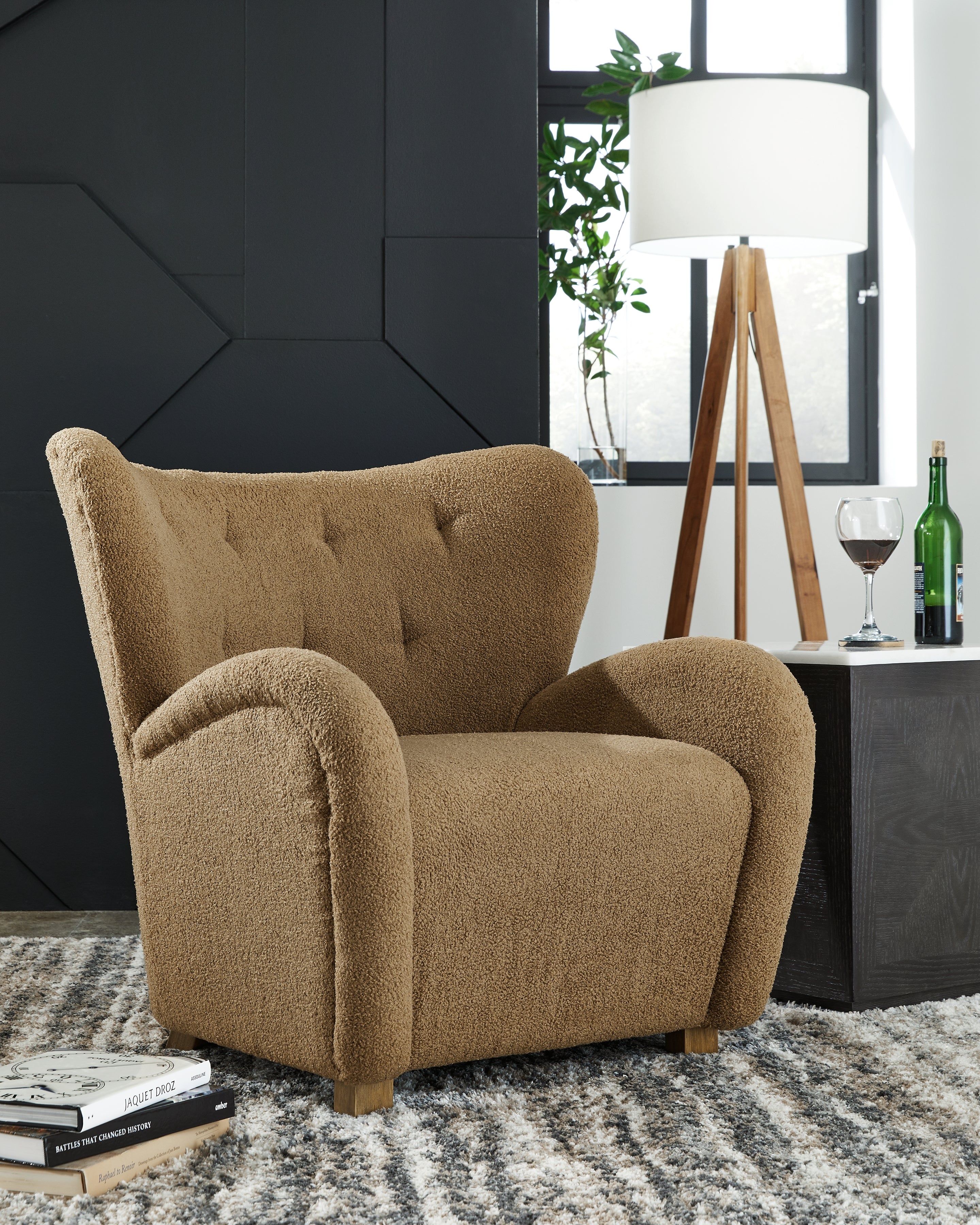Elite Furniture Outlet - Ashley Furniture - Larbell Accent Chair - Accent Chair / Camel - A3000710