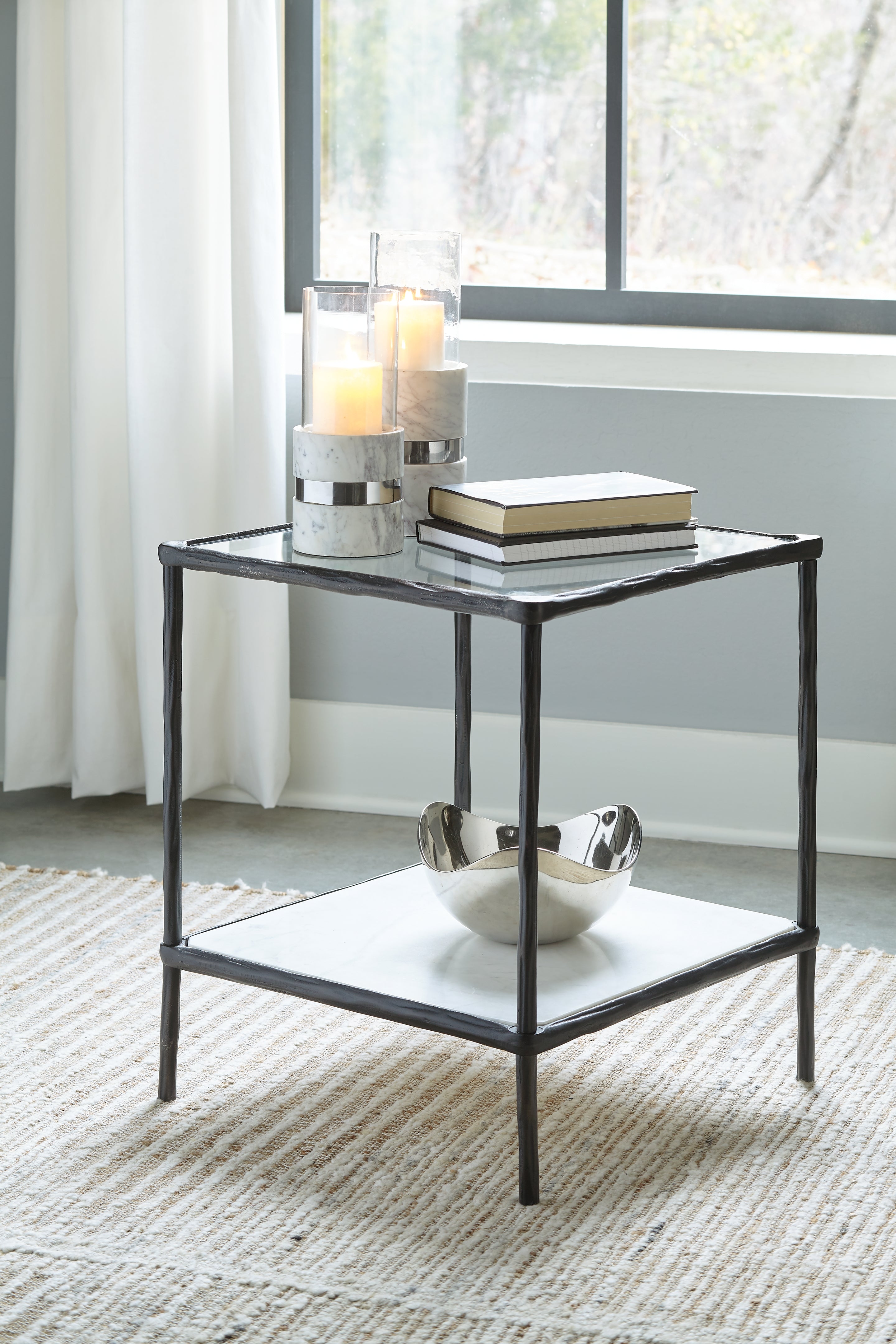 Elite Furniture Outlet - Ashley Furniture - Ryandale Accent Table - Accent Table / Antique Black - A4000462