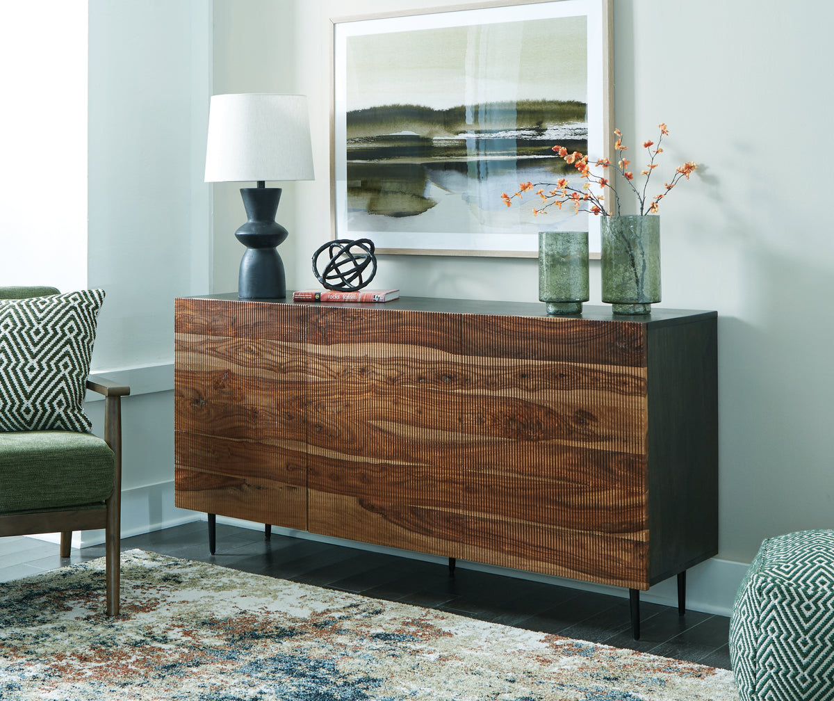 Elite Furniture Outlet - Ashley Furniture - Darrey Accent Cabinet - Accent Cabinet / Natural/Brown - A4000580