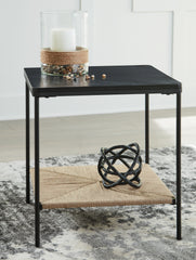 Elite Furniture Outlet - Ashley Furniture - Minrich Accent Table - Accent Table / Black/Natural - A4000591