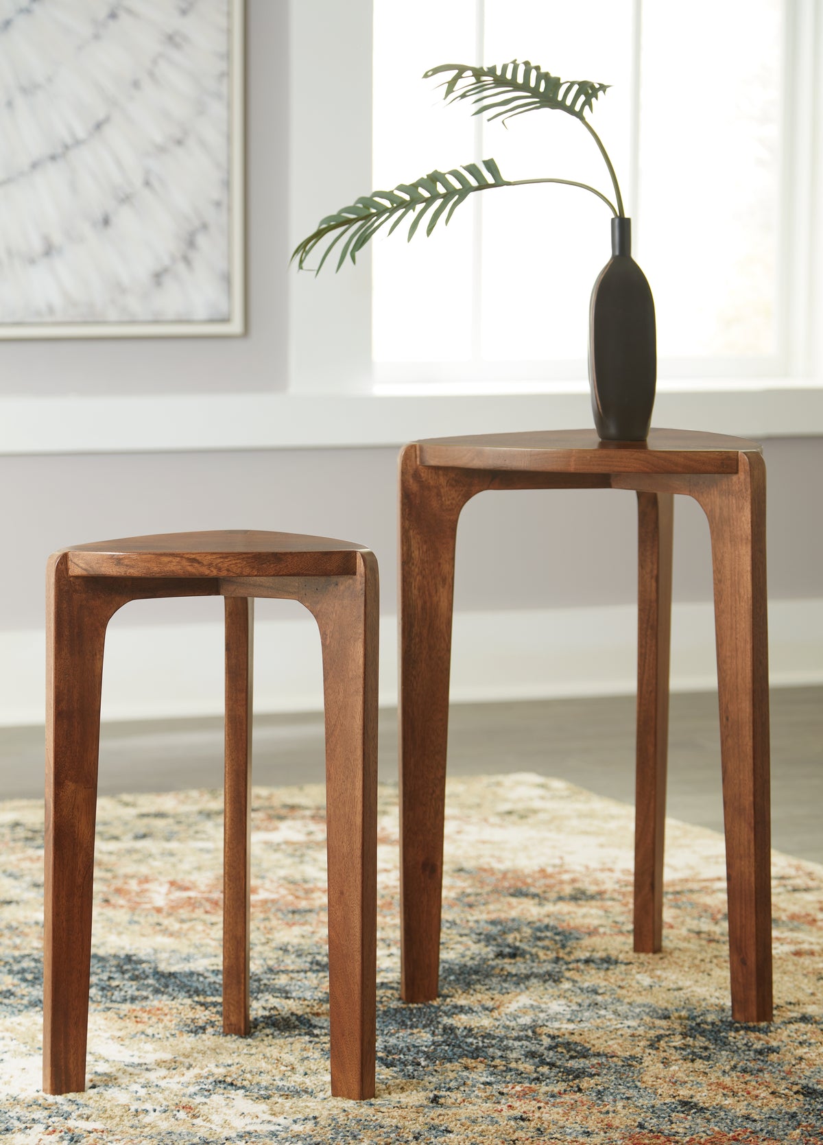 Elite Furniture Outlet - Ashley Furniture - Brynnleigh Accent Table (Set of 2) - Accent Table Set (Set of 2) / Medium Brown - A4000607