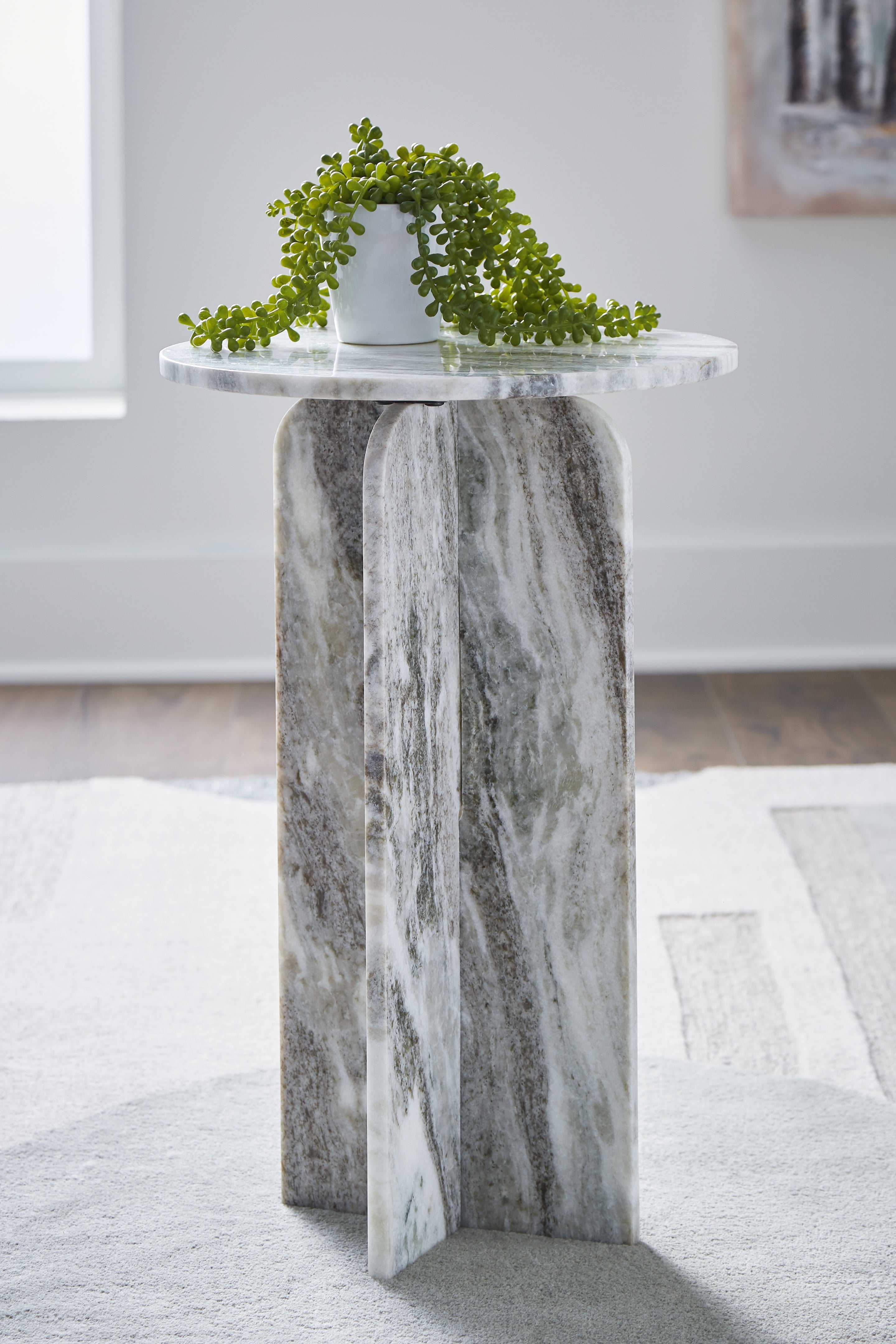 Elite Furniture Outlet - Ashley Furniture - Keithwell Accent Table - Accent Table / Gray - A4000610