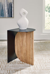 Elite Furniture Outlet - Ashley Furniture - Ladgate Accent Table - Accent Table / Black/Natural - A4000628