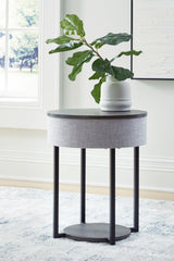 Elite Furniture Outlet - Ashley Furniture - Sethlen Accent Table with Speaker - Accent Table with Speaker / Gray/Black - A4000641