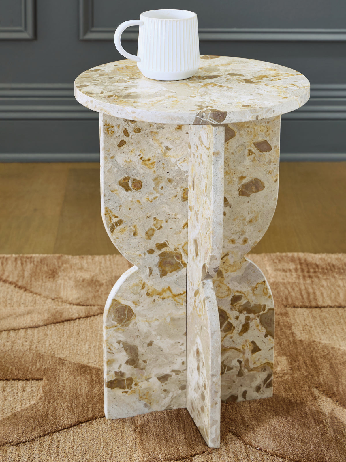 Elite Furniture Outlet - Ashley Furniture - Treygan Accent Table - Accent Table / Beige - A4000647