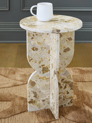 Elite Furniture Outlet - Ashley Furniture - Treygan Accent Table - Accent Table / Beige - A4000647