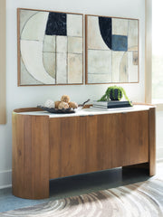 Elite Furniture Outlet - Ashley Furniture - Fitzroy Accent Cabinet - Accent Cabinet / Brown/White - A4000688