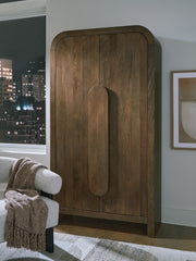 Elite Furniture Outlet - Ashley Furniture - Thoren Accent Cabinet - Accent Cabinet / Medium Brown - A4000699