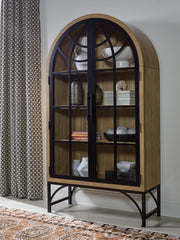 Elite Furniture Outlet - Ashley Furniture - Gwenwich Accent Cabinet - Accent Cabinet / Natural/Black - A4000704