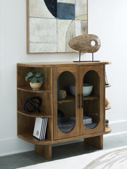 Elite Furniture Outlet - Ashley Furniture - Niall Accent Cabinet - Accent Cabinet / Light Brown - A4000707