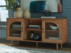 Elite Furniture Outlet - Ashley Furniture - Adway Accent Cabinet - Accent Cabinet / Natural Brown - A4000709