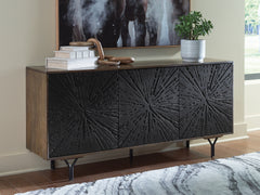 Elite Furniture Outlet - Ashley Furniture - Lavinmont Accent Cabinet - Accent Cabinet / Multi Brown - A4000710