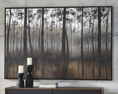 Elite Furniture Outlet - Ashley Furniture - Philyra Wall Decor - Wall Art / Black/Orange/Silver - A8000253