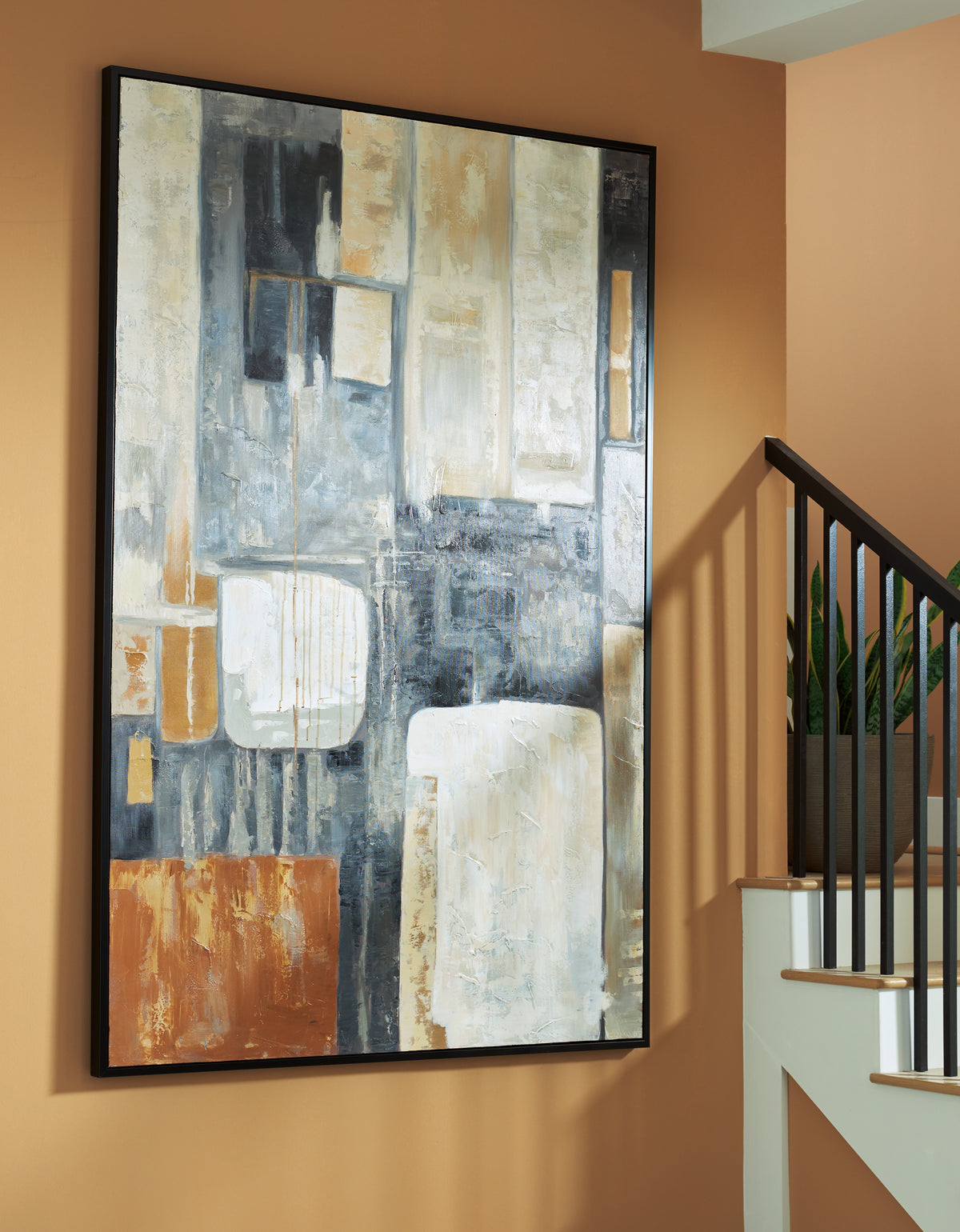 Elite Furniture Outlet - Ashley Furniture - Howford Wall Decor - Wall Art / Brown/Black/Gray - A8000426