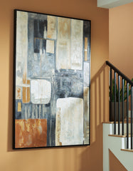Elite Furniture Outlet - Ashley Furniture - Howford Wall Decor - Wall Art / Brown/Black/Gray - A8000426