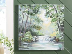 Elite Furniture Outlet - Ashley Furniture - Evermaddick Wall Decor - Wall Art / Green/Gray/White - A8000455