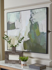 Elite Furniture Outlet - Ashley Furniture - Vinick Wall Decor - Wall Art / Green/Gray/White - A8000459