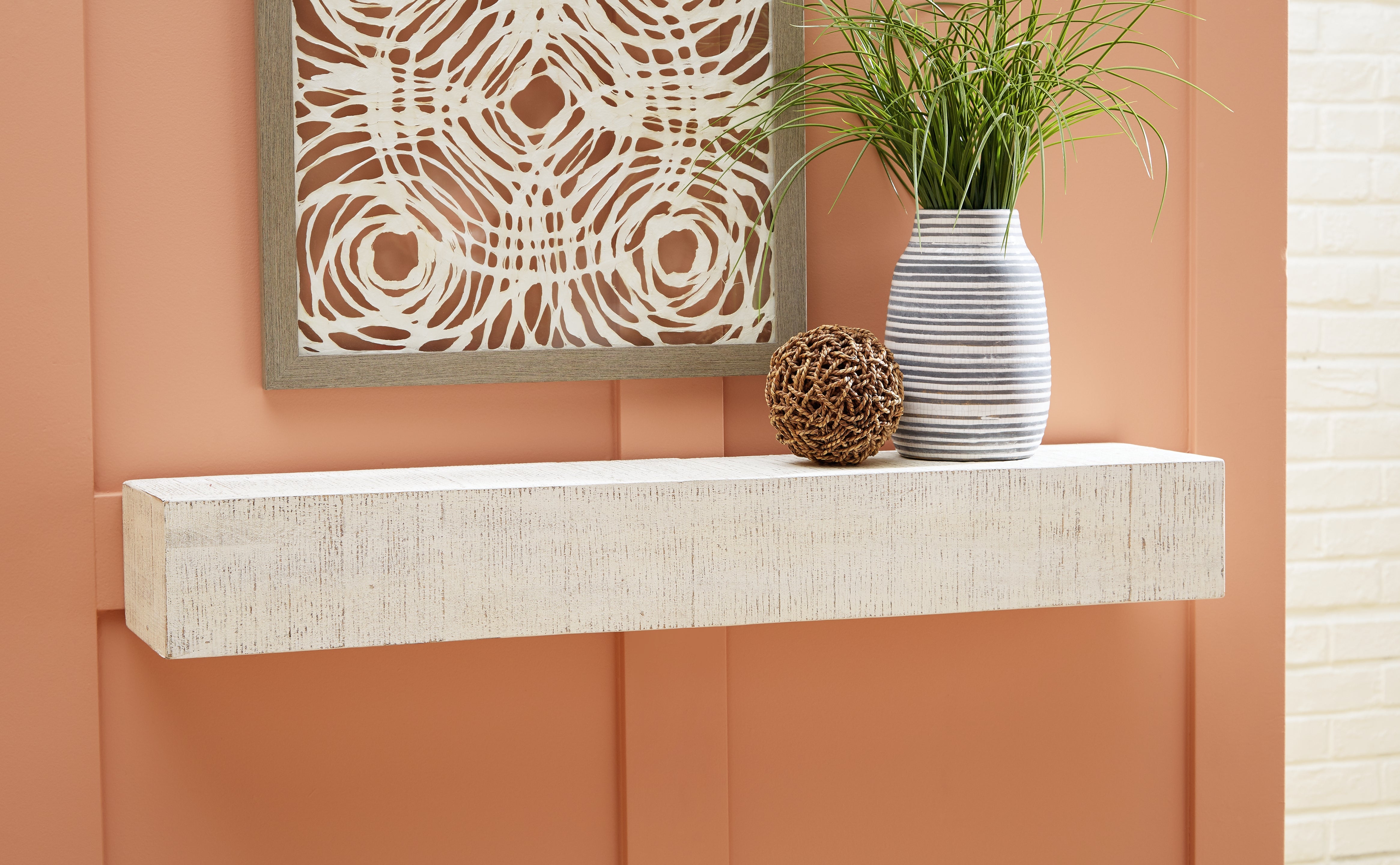 Elite Furniture Outlet - Ashley Furniture - Cadmon Wall Decor - Wall Shelf / Antique White - A8010259
