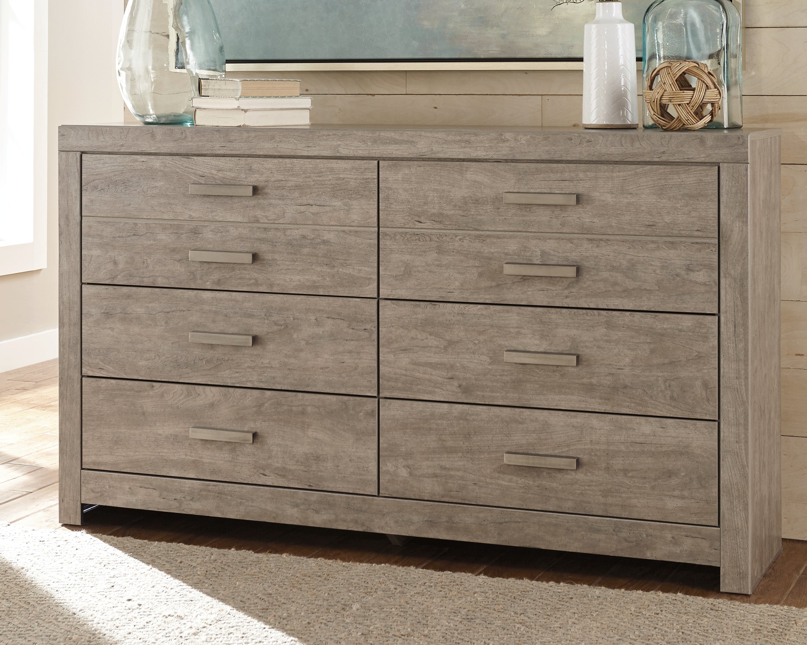 Elite Furniture Outlet - Ashley Furniture - Culverbach Bedroom - Six Drawer Dresser / Gray - B070-31