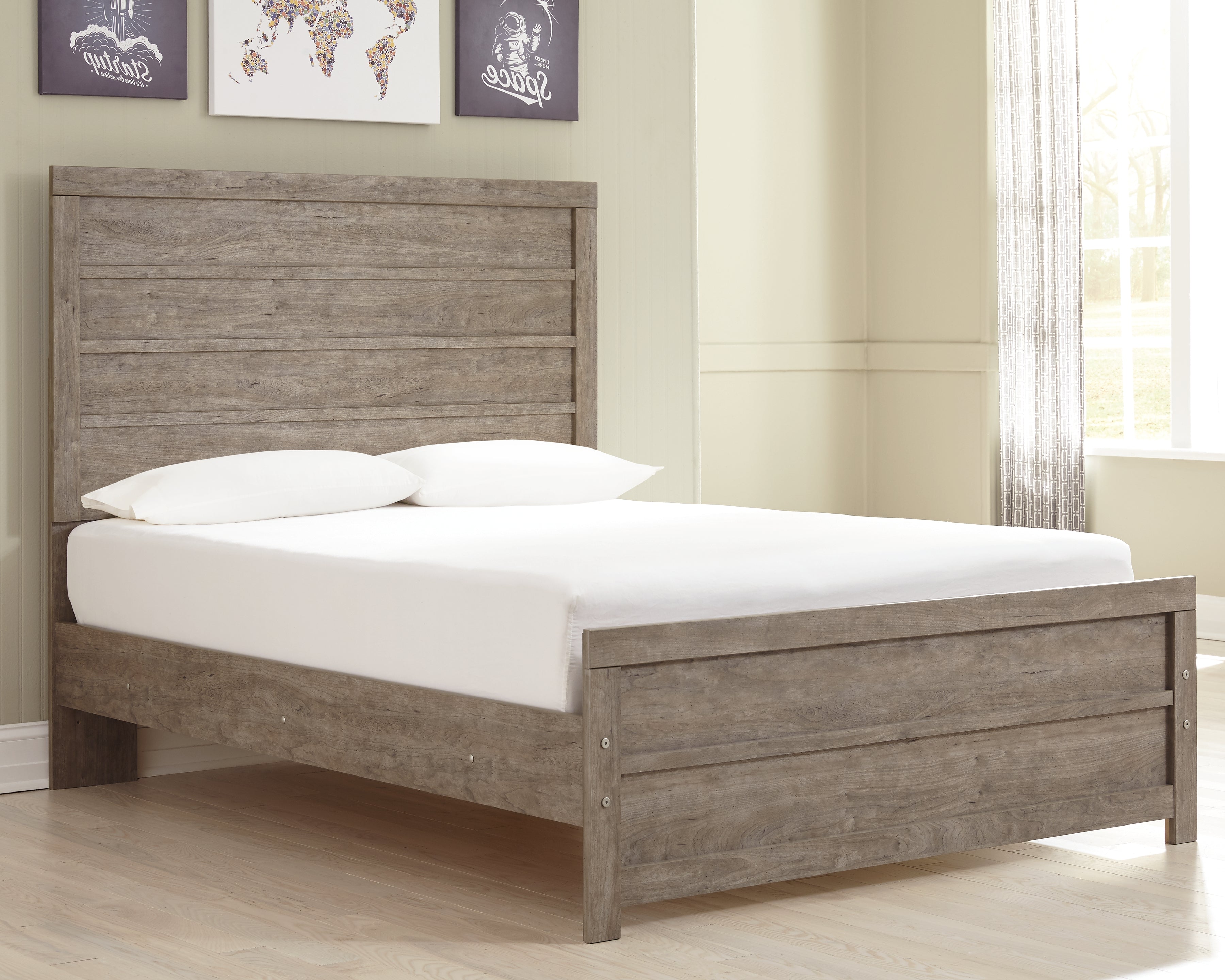 Elite Furniture Outlet - Ashley Furniture - Culverbach Bedroom - Full Panel Bed / Gray - B070B3