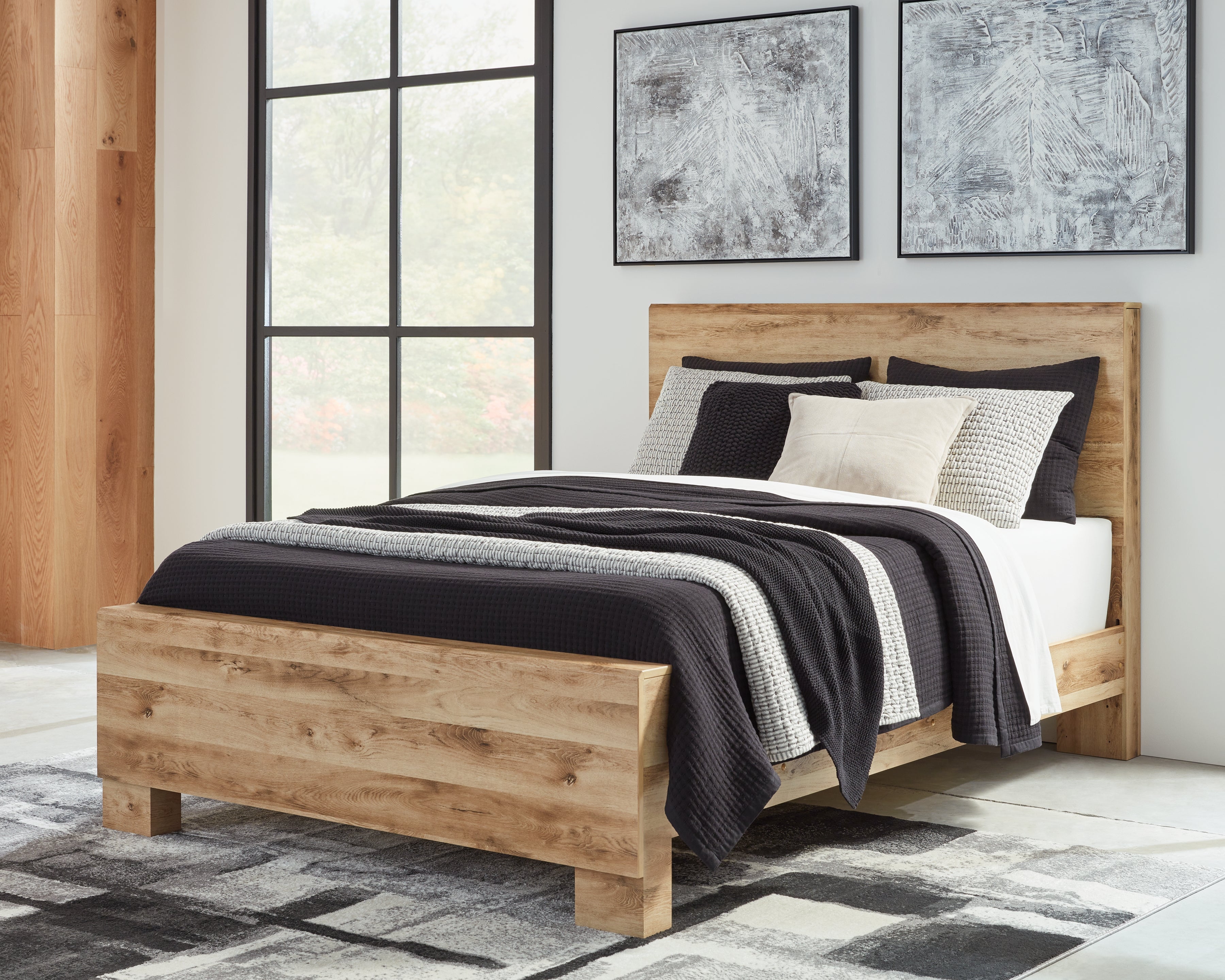 Elite Furniture Outlet - Ashley Furniture - Hyanna Bedroom - Queen Panel Bed / Tan Brown - B1050B2