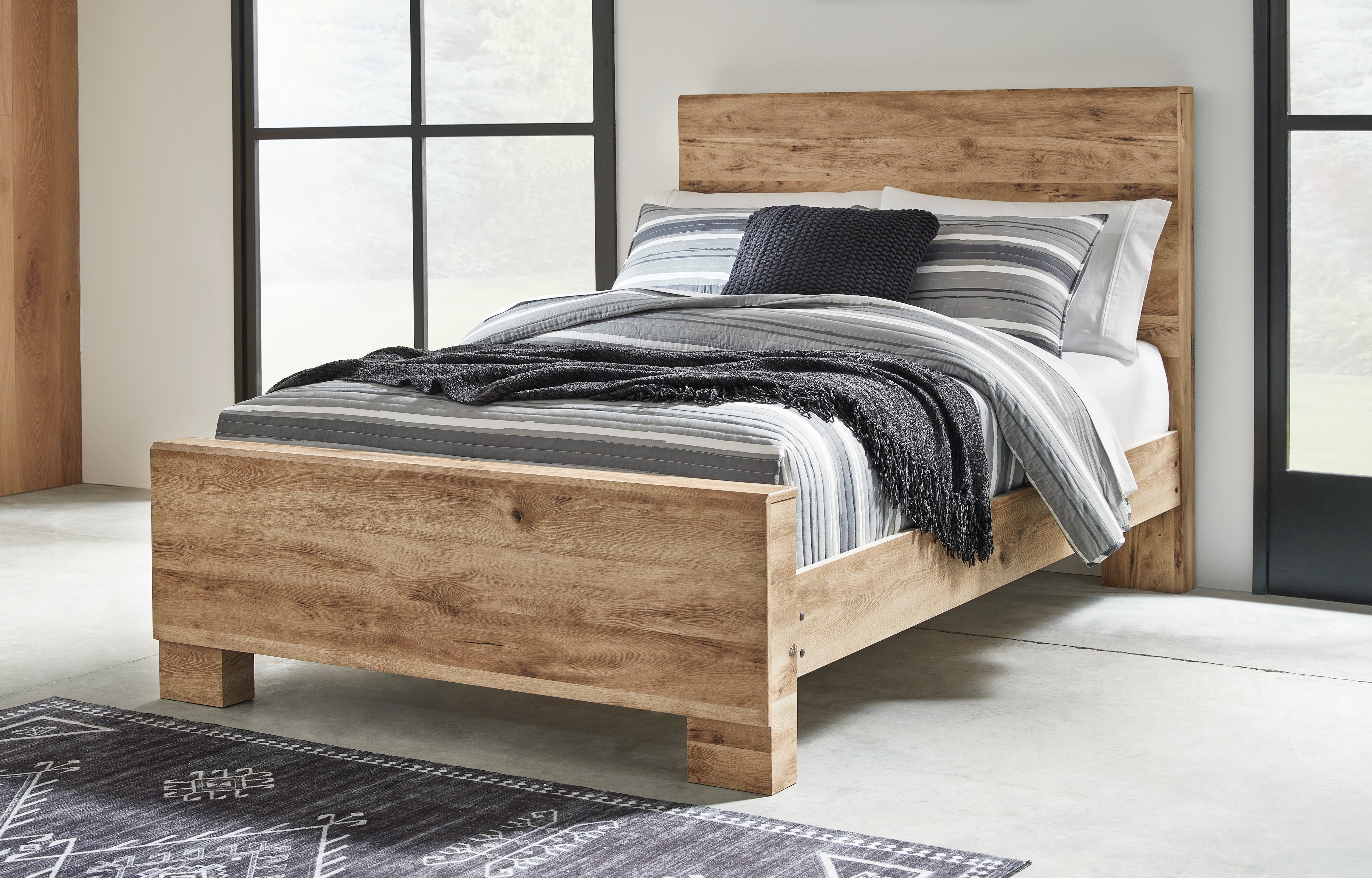 Elite Furniture Outlet - Ashley Furniture - Hyanna Bedroom - Full Panel Bed / Tan Brown - B1050B21
