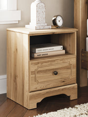 Elite Furniture Outlet - Ashley Furniture - Aleaport Bedroom - King Panel Bed / Warm Brown - PCB1075B8