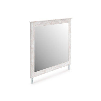 Elite Furniture Outlet - Ashley Furniture - Makidern Bedroom - Bedroom Mirror / Whitewash - PCB1171-36