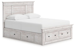 Elite Furniture Outlet - Ashley Furniture - Makidern Bedroom - Queen Panel Storage Bed - PCB1171B9