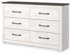 Elite Furniture Outlet - Ashley Furniture - Gerridan Bedroom - Full Panel Bed / White/Gray - B1190B4
