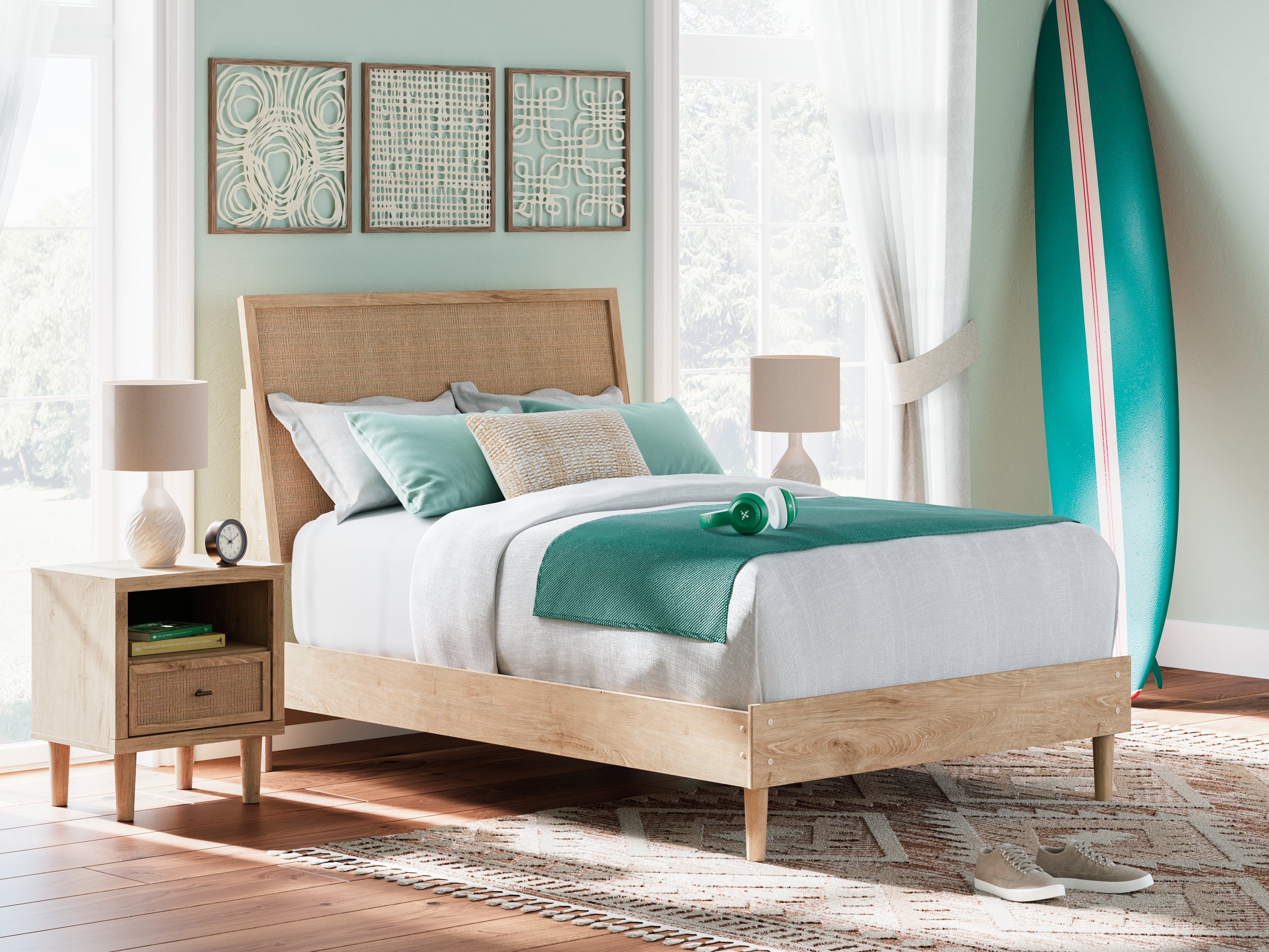 Elite Furniture Outlet - Ashley Furniture - Cielden Bedroom - Full Panel Bed / Two-tone - B1199B6