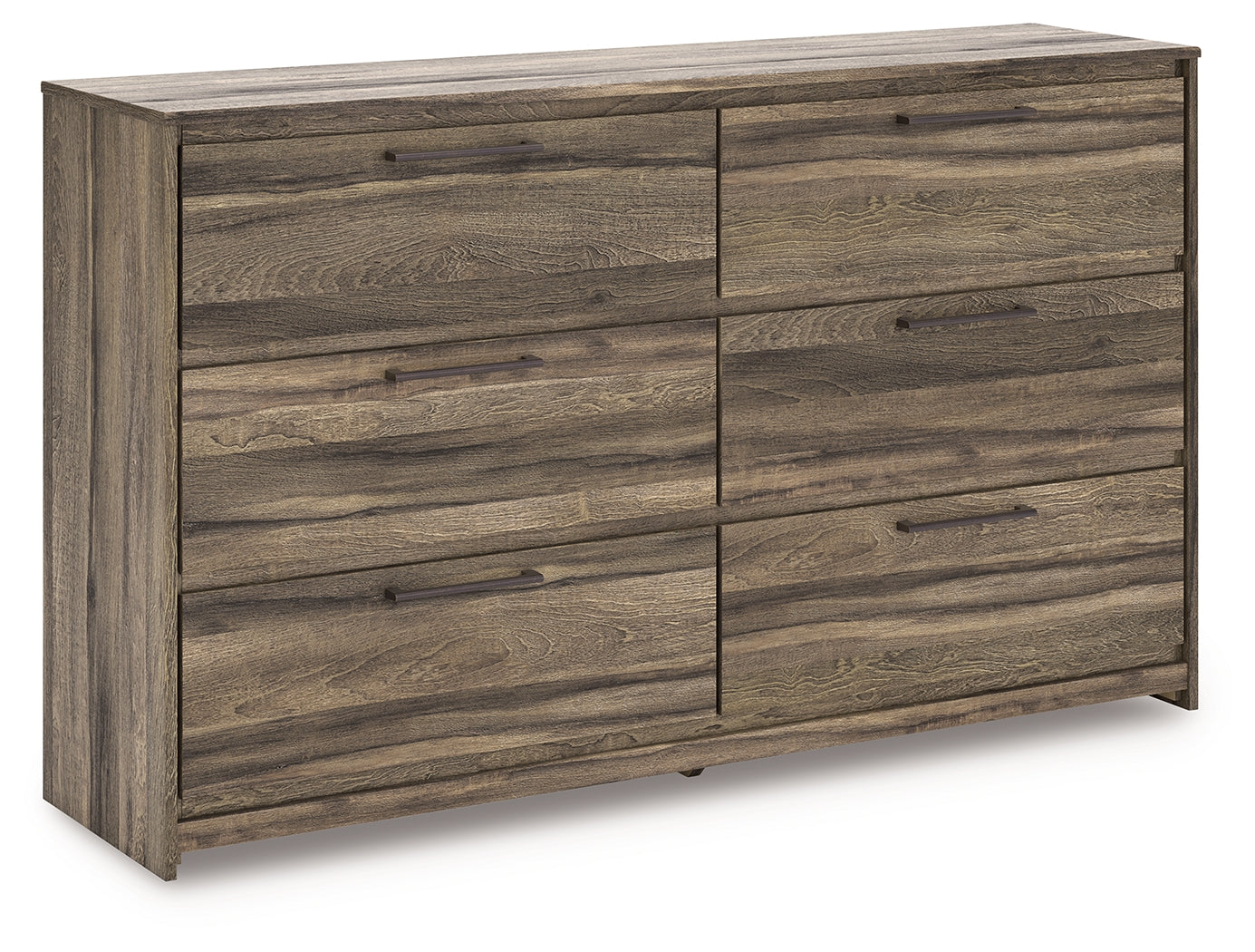 Elite Furniture Outlet - Ashley Furniture - Elbrim Bedroom - Six Drawer Dresser / Brown - PCB2005-31