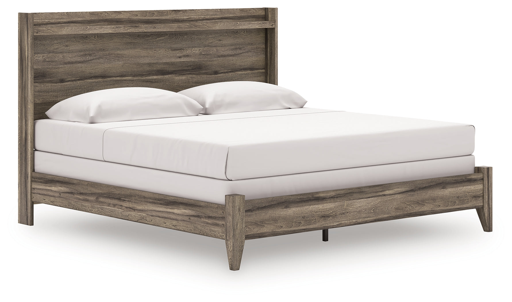 Elite Furniture Outlet - Ashley Furniture - Elbrim Bedroom - King Panel Bed / Brown - PCB2005B6
