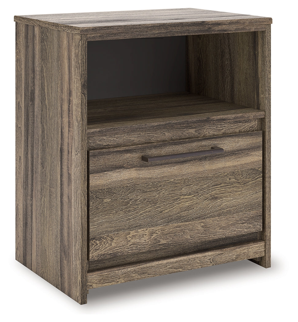 Elite Furniture Outlet - Ashley Furniture - Elbrim Bedroom - One Drawer Night Stand / Brown - PCB2005-91