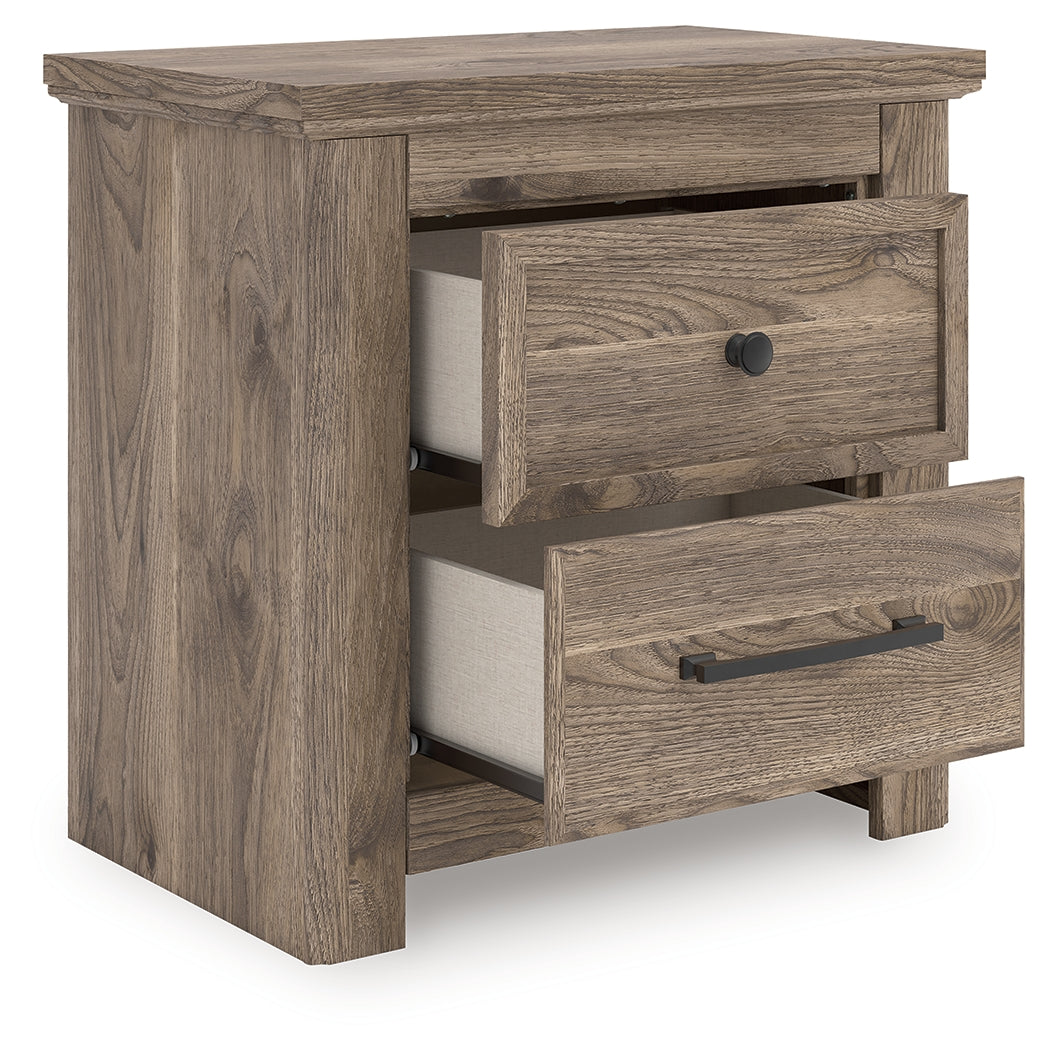 Elite Furniture Outlet - Ashley Furniture - Rusticott Bedroom - Two Drawer Night Stand / Brown - PCB2260-92