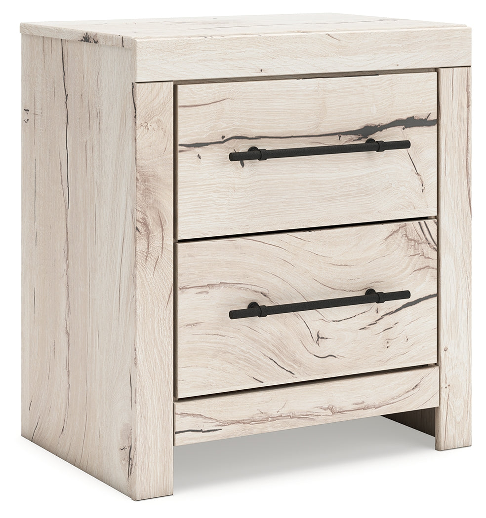 Elite Furniture Outlet - Ashley Furniture - Lawroy Bedroom - Two Drawer Night Stand / Light Natural - B2310-92