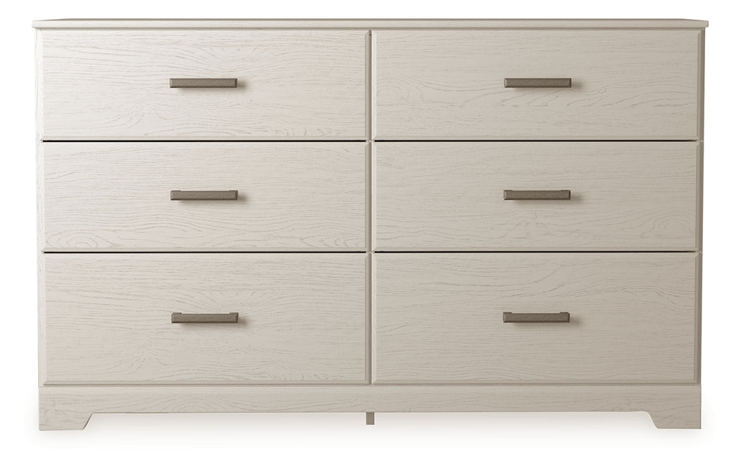 Elite Furniture Outlet - Ashley Furniture - Stelsie Bedroom - Six Drawer Dresser / White - B2588-31