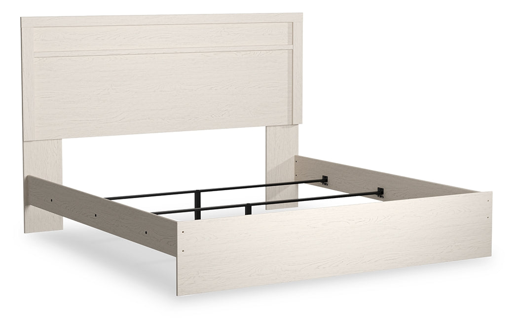 Elite Furniture Outlet - Ashley Furniture - Stelsie Bedroom - King Panel Bed / White - B2588B3