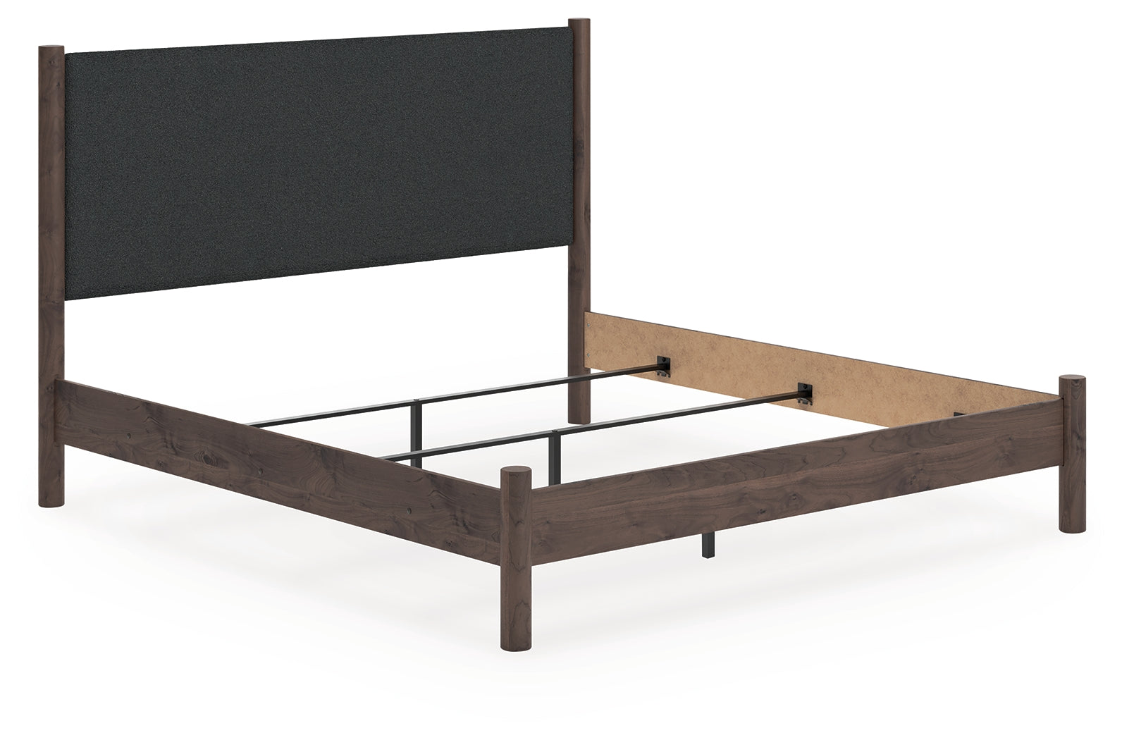Elite Furniture Outlet - Ashley Furniture - Pamytta Bedroom - King Upholstered Panel Bed / Brown - PCB2614B29