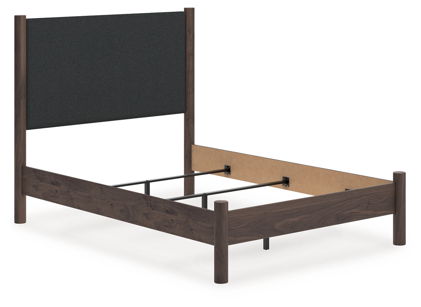 Elite Furniture Outlet - Ashley Furniture - Pamytta Bedroom - Full Upholstered Panel Bed / Brown - PCB2614B22