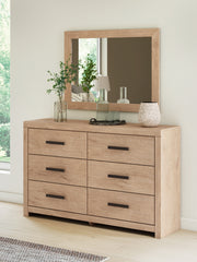 Elite Furniture Outlet - Ashley Furniture - Sanginlane Bedroom - Two Drawer Night Stand / Tan - B3787-92