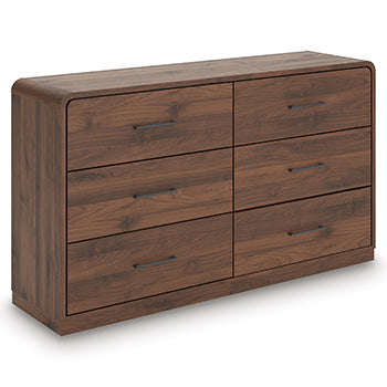 Elite Furniture Outlet - Ashley Furniture - Fortlorn Bedroom - Dresser / Walnut Brown - PCB386-31
