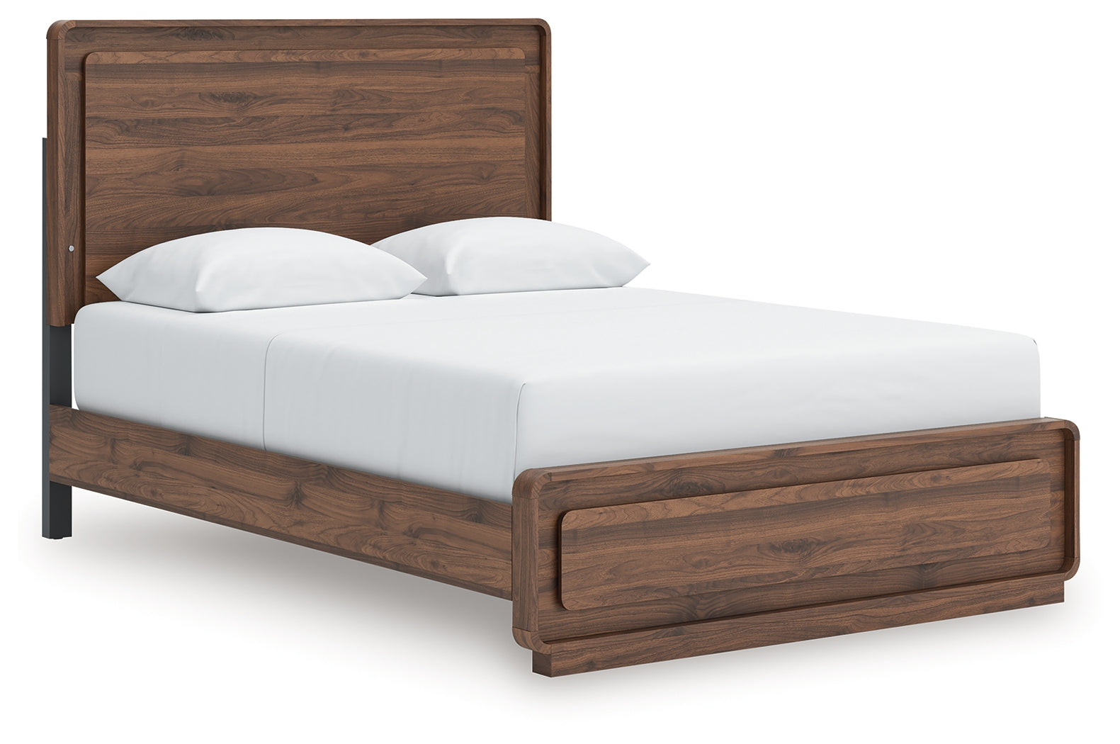 Elite Furniture Outlet - Ashley Furniture - Fortlorn Bedroom - Queen Panel Bed / Walnut Brown - PCB386B2