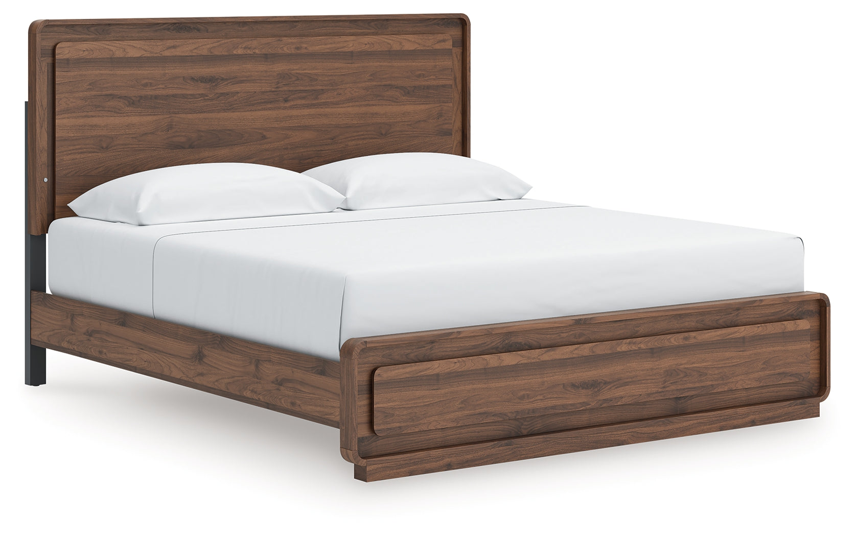 Elite Furniture Outlet - Ashley Furniture - Fortlorn Bedroom - King Panel Bed / Walnut Brown - PCB386B4