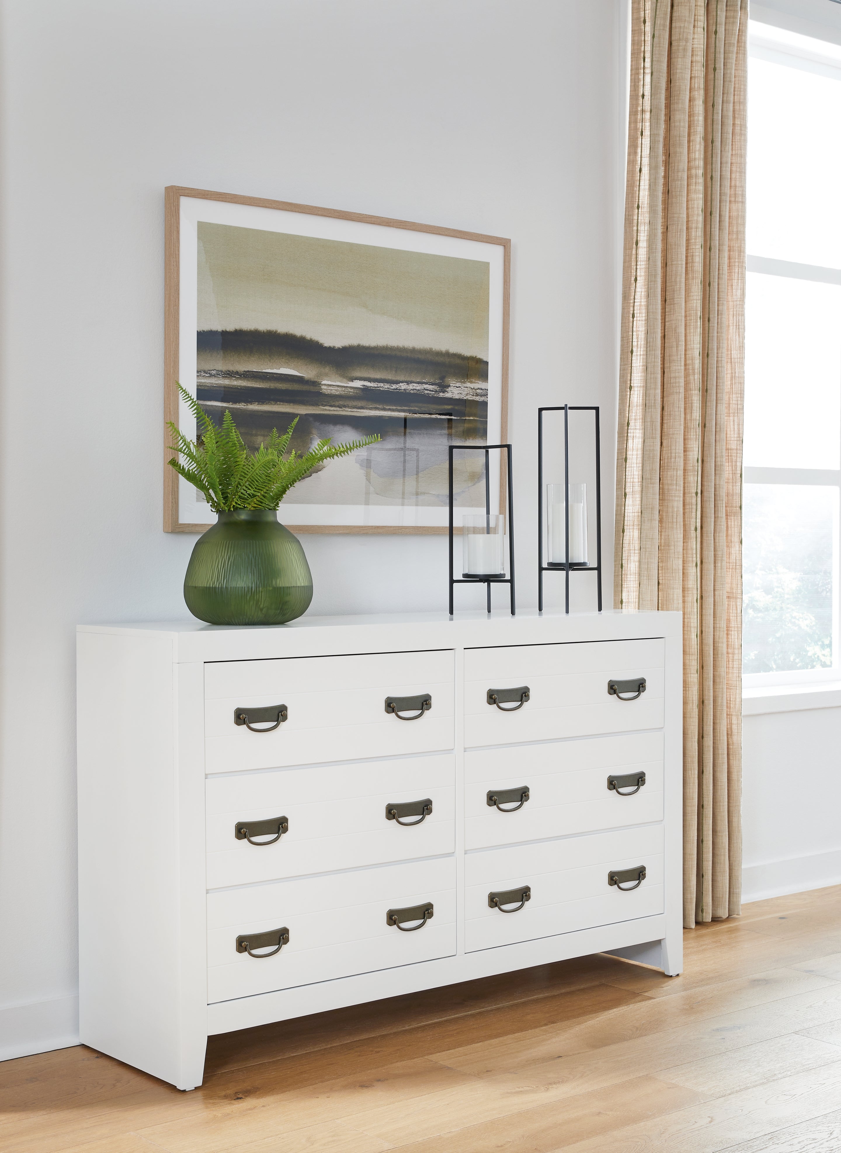 Elite Furniture Outlet - Ashley Furniture - Binterglen Bedroom - Dresser / White - B427-31